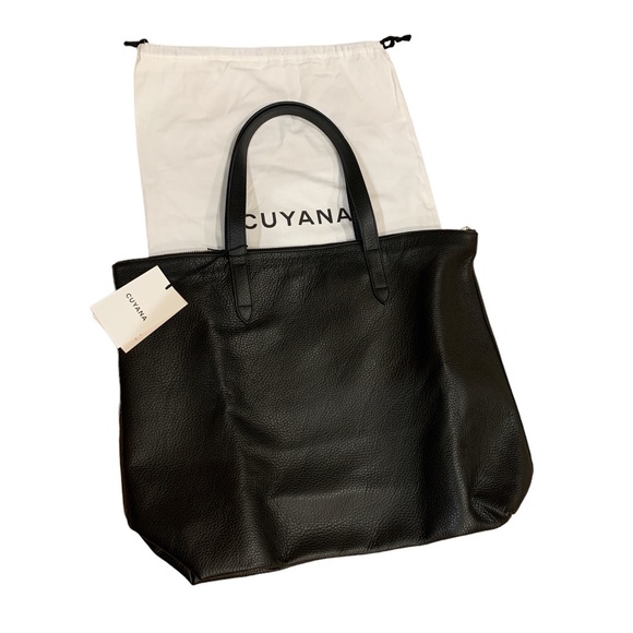 Cuyana Bags Nwt Cuyana Leather Zipper Tote Black Poshmark